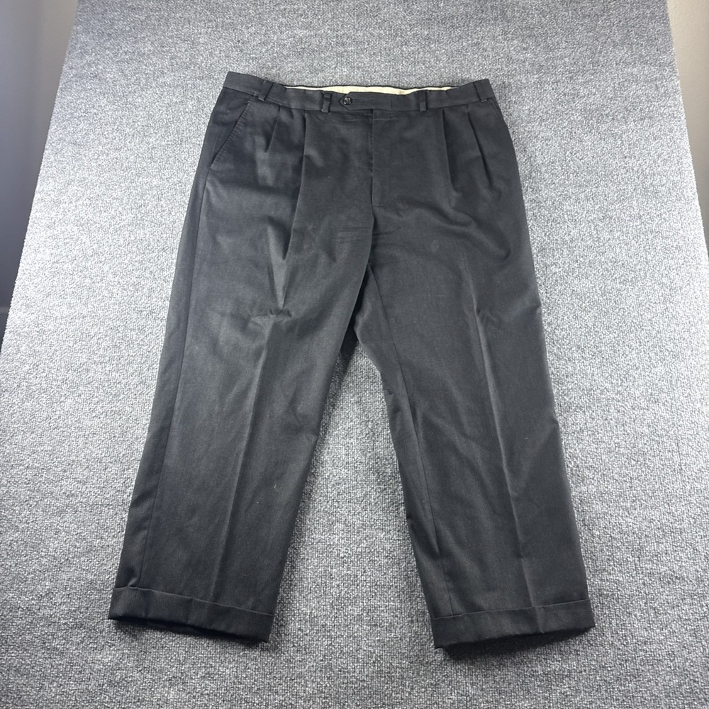 Vineyard Vines Pants Mens 40R Black Wool Pleated Dress Preppy Office Career